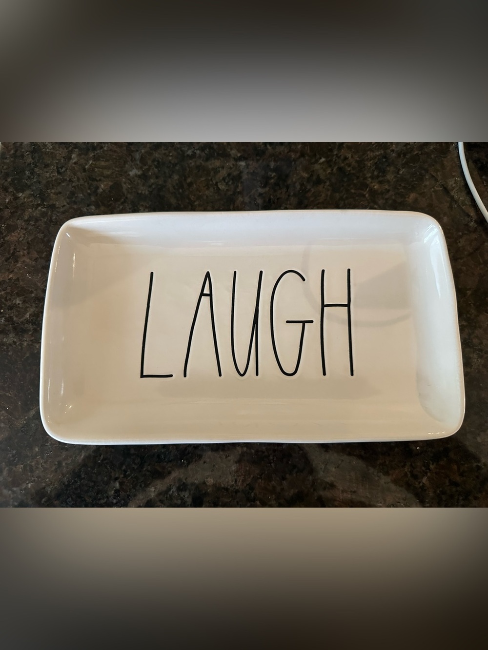 3/$40 Rae Dunn 'LAUGH' Plate